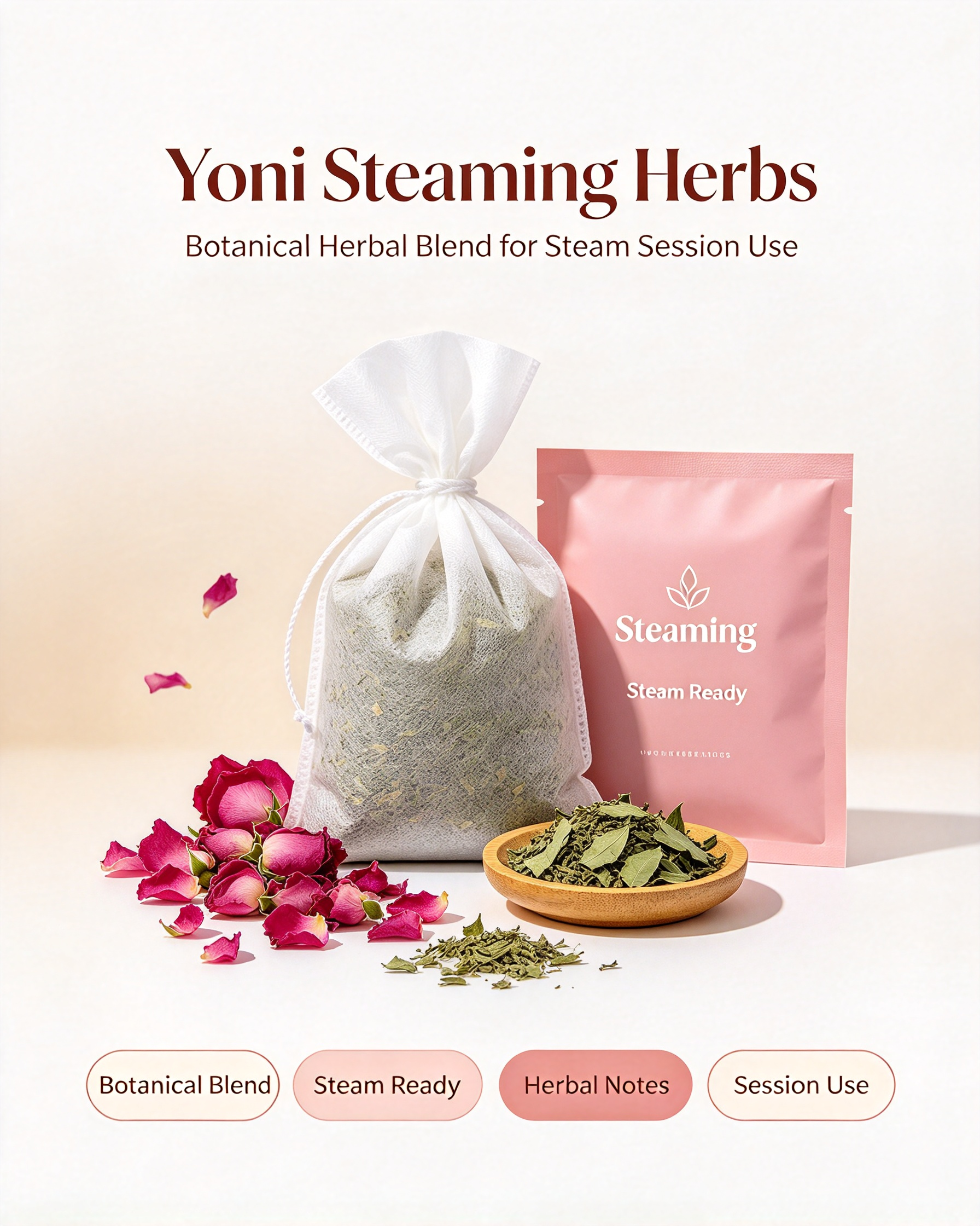 Yoni Steaming Herbs | Botanical Herbal Blend for Steam Session