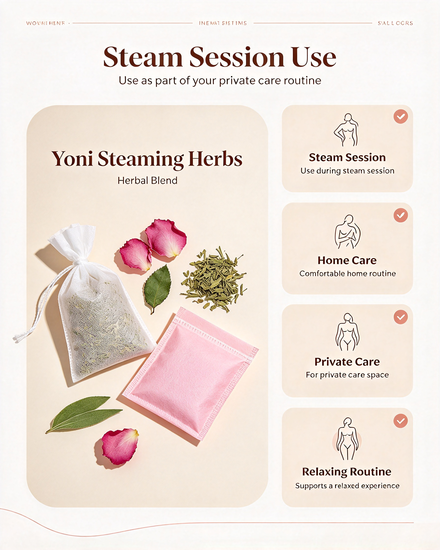 Yoni Steaming Herbs | Botanical Herbal Blend for Steam Session