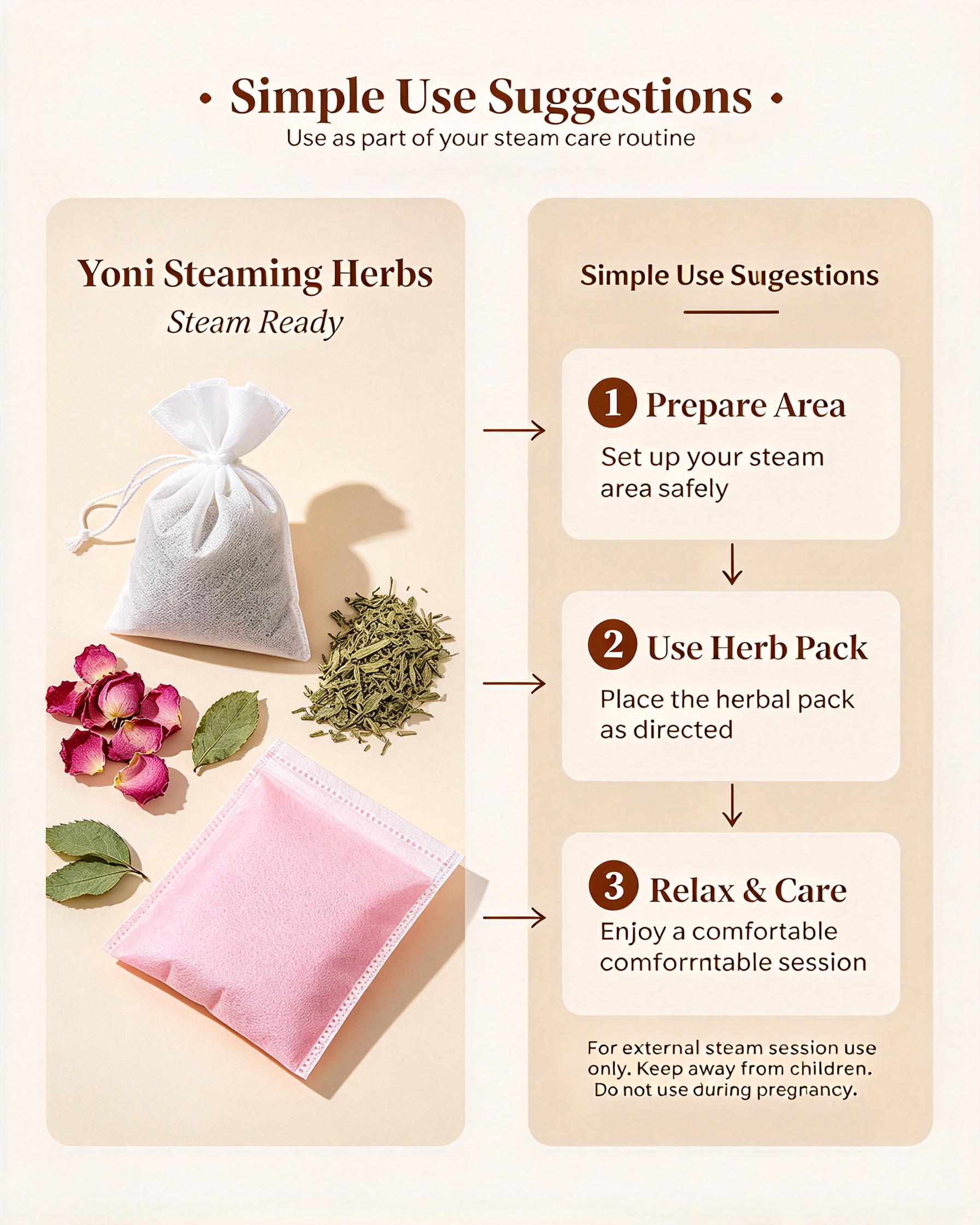 Yoni Steaming Herbs | Botanical Herbal Blend for Steam Session