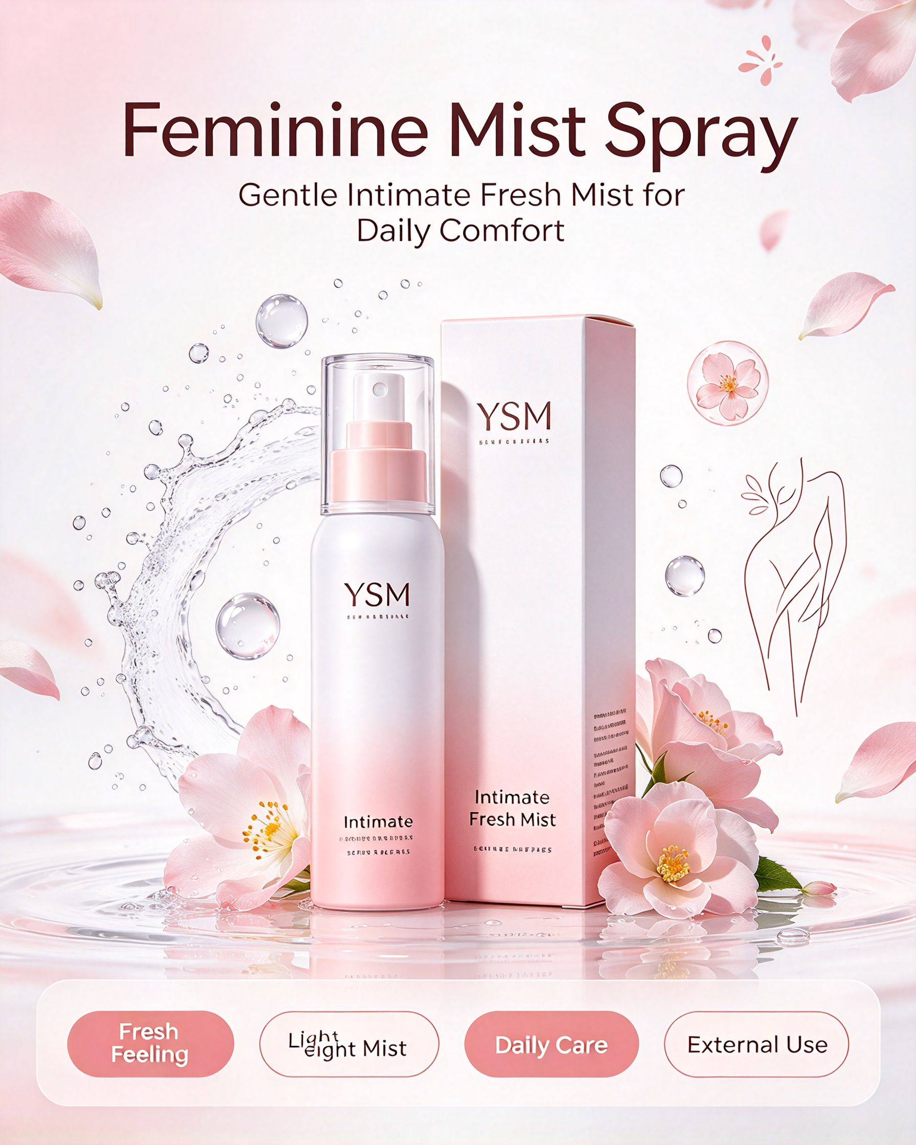 Feminine Mist Spray | Gentle Intimate Fresh Mist for Daily Care
