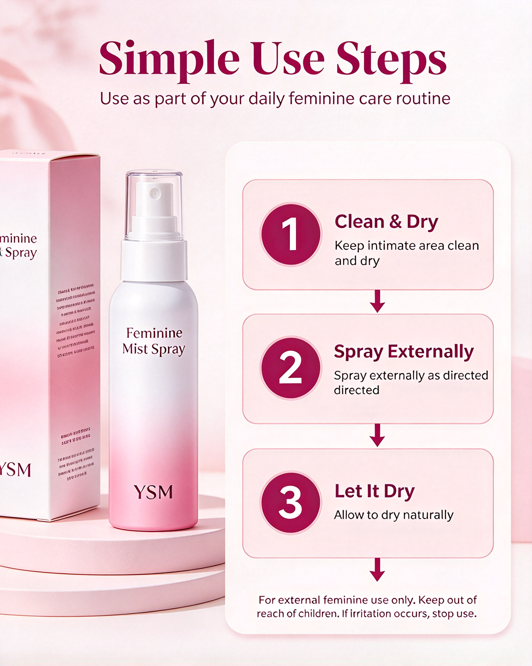 Feminine Mist Spray | Gentle Intimate Fresh Mist for Daily Care