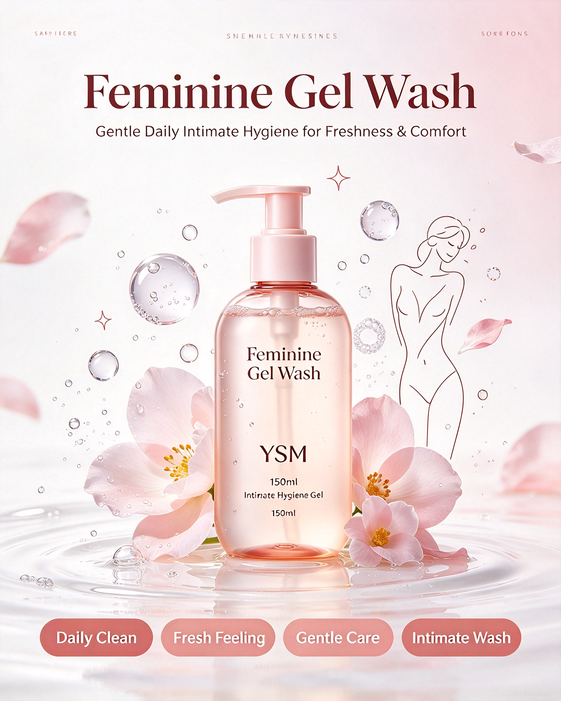 Feminine Gel Wash 150ml | Gentle Daily Intimate Hygiene Wash