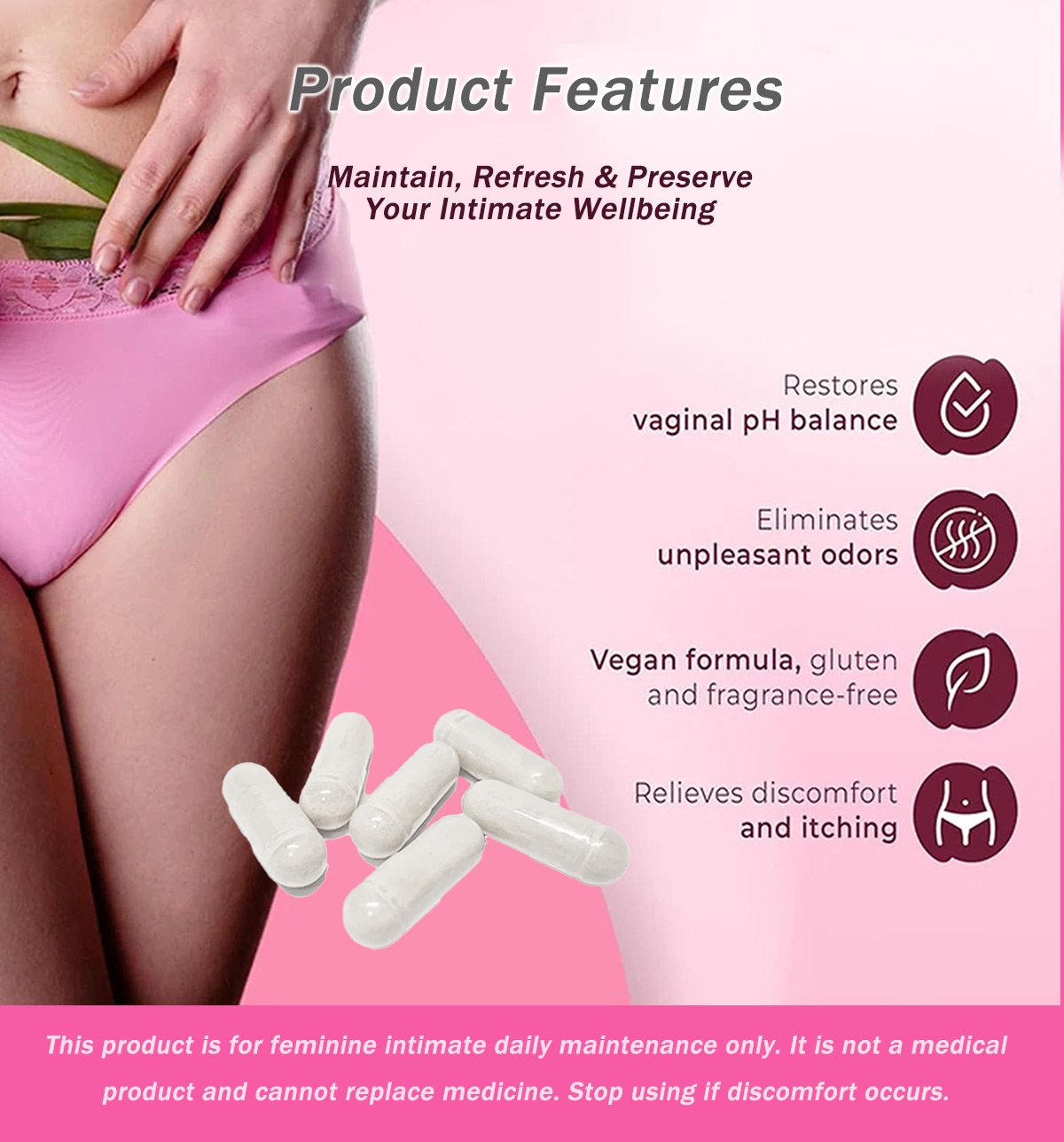 Yoni Pops Capsules Wholesale | Private Label Feminine Care Capsules, Sachet & Bottle Packaging, Low MOQ OEM Factory