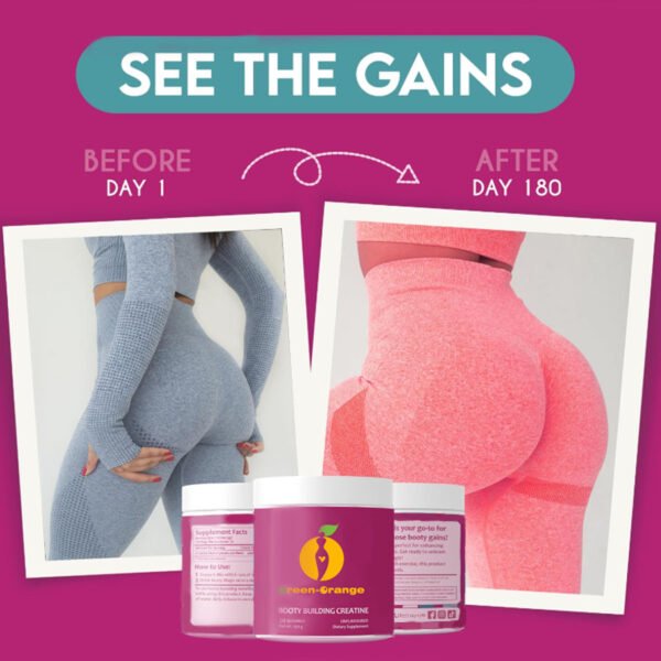 Booty Magic Booty Building Creatine - Unveil Glute Gains and Muscle Growth for Women, Micronized for Enhanced Big Booty Results - 30 Servings