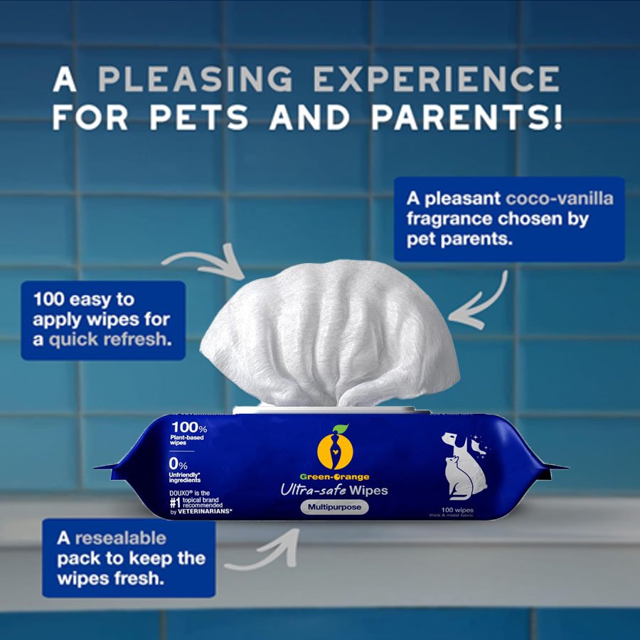 Dog Wipes for Paws, Butts, Tear Stains and Cleaning, 100 Wipes Dog Wipes for Paws, Butts, Tear Stains and Cleaning, 100 Wipes - Image 4